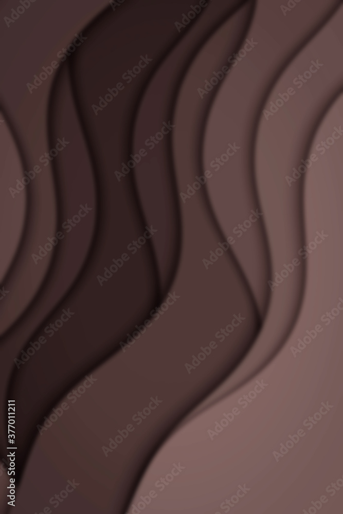 Poster wavy paper cut background. blur. abstract curved wave with blur effect for your design. illustration