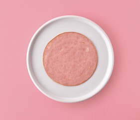 slice of ham sausage