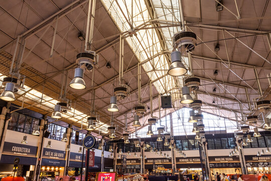 Beautiful View To TimeOut Market In Mercado Da Ribeira, Lisbon