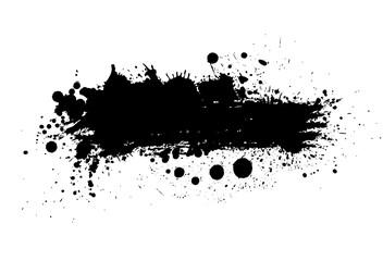 Frame of blots. Grunge Design Element. Brush Strokes. Vector illustration