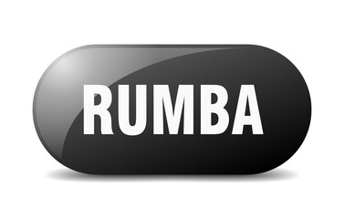 rumba button. sticker. banner. rounded glass sign