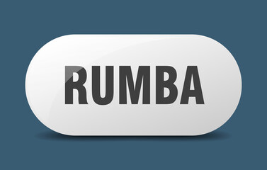rumba button. sticker. banner. rounded glass sign