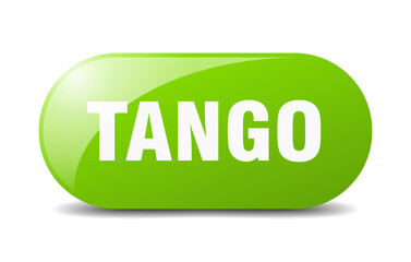 tango button. sticker. banner. rounded glass sign