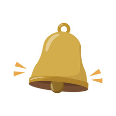 Simple bell vector illustration isolated on white background 
