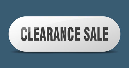 clearance sale button. sticker. banner. rounded glass sign