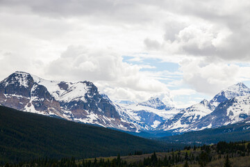 Mountain range in Glacier National Park