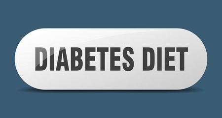 diabetes diet button. sticker. banner. rounded glass sign