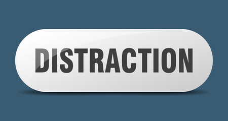 distraction button. sticker. banner. rounded glass sign