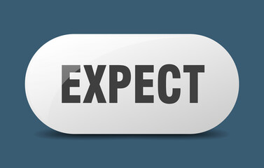 expect button. sticker. banner. rounded glass sign