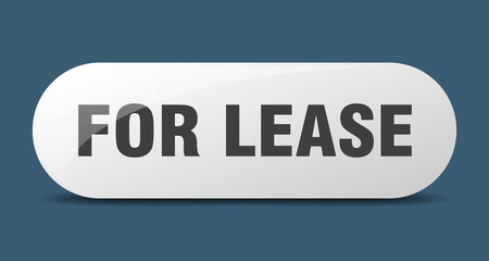 for lease button. sticker. banner. rounded glass sign