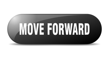 move forward button. sticker. banner. rounded glass sign