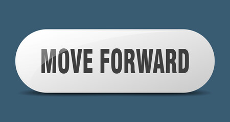 move forward button. sticker. banner. rounded glass sign
