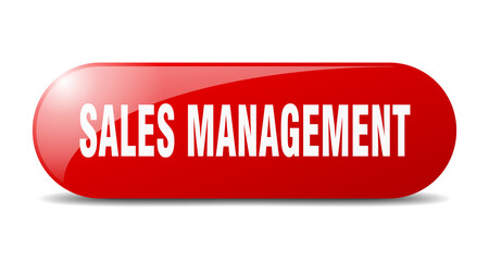 sales management button. sticker. banner. rounded glass sign
