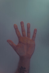 hand in the shower