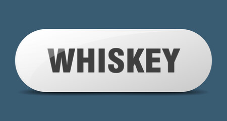 whiskey button. sticker. banner. rounded glass sign