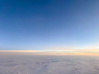 View of fine clouds and blue sky