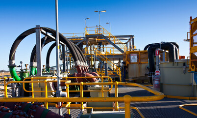 Lithium Mine Processing Plant Western Australia. Mechanical processing used to refine lithium spodumene concentrate.