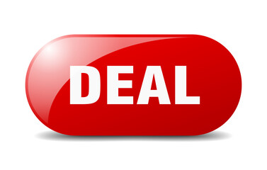 deal button. sticker. banner. rounded glass sign