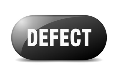 defect button. sticker. banner. rounded glass sign