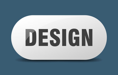 design button. sticker. banner. rounded glass sign