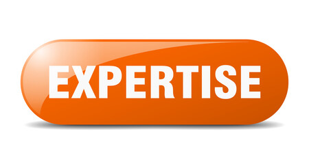 expertise button. sticker. banner. rounded glass sign