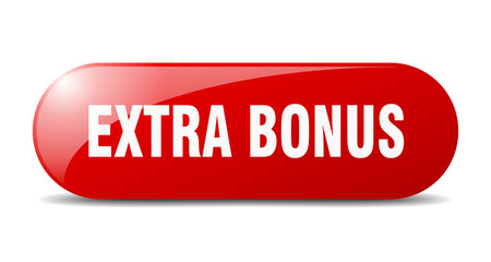 extra bonus button. sticker. banner. rounded glass sign