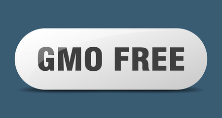 gmo free button. sticker. banner. rounded glass sign
