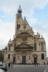 Naklejka na ściany i meble Saint-Étienne-du-Mont Church, in Paris, France