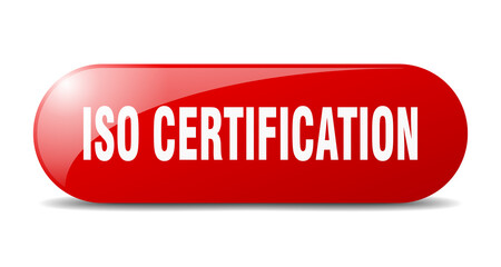 iso certification button. sticker. banner. rounded glass sign
