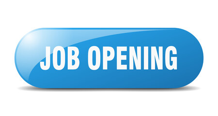 job opening button. sticker. banner. rounded glass sign