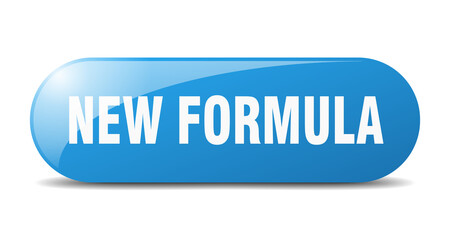 new formula button. sticker. banner. rounded glass sign