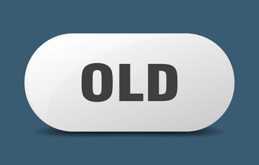 old button. sticker. banner. rounded glass sign