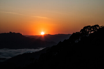 Nascer do Sol na Serra da Mantiqueira