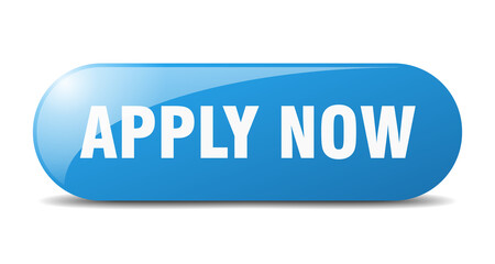 apply now button. sticker. banner. rounded glass sign