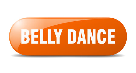 belly dance button. sticker. banner. rounded glass sign