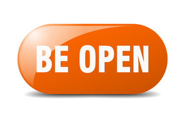 be open button. sticker. banner. rounded glass sign