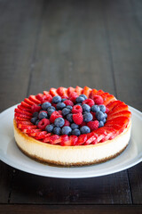 cheesecake with berries