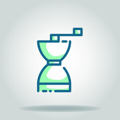 grinder icon or logo in  twotone 3
