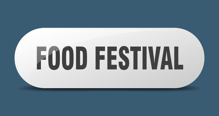 food festival button. sticker. banner. rounded glass sign