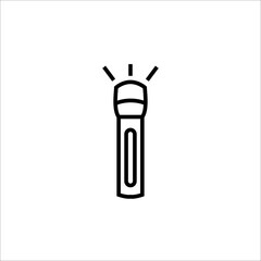 Obraz premium flashlight icon with outline style vector for your web design, logo, UI. illustration