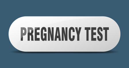 pregnancy test button. sticker. banner. rounded glass sign