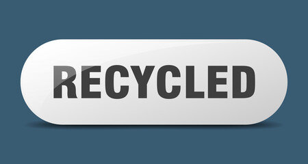 recycled button. sticker. banner. rounded glass sign