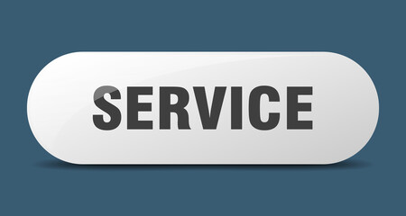 service button. sticker. banner. rounded glass sign