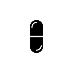 pill icon with glyph style vector for your web design, logo, UI. illustration