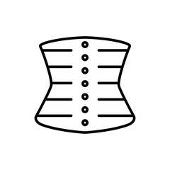 Girdle icon with outline style vector for your web design, logo, UI. illustration
