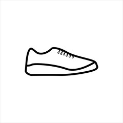 Shoes icon with line style vector for your web design, logo, UI. illustration