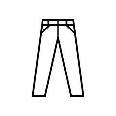 Trouser icon with line style vector for your web design, logo, UI. illustration