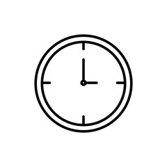 3 o'clock sahur time icon vector outline style