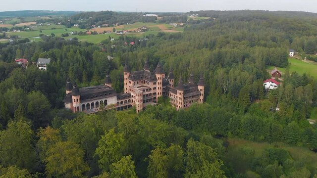 Unfinished Castle in Lapalice, Poland