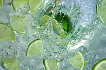 Glass with a fruit drink.